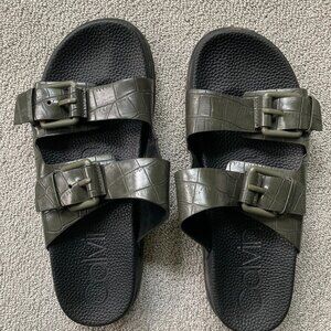 Calvin Klein Faux Alligator Skin Leather Sandals Men 10